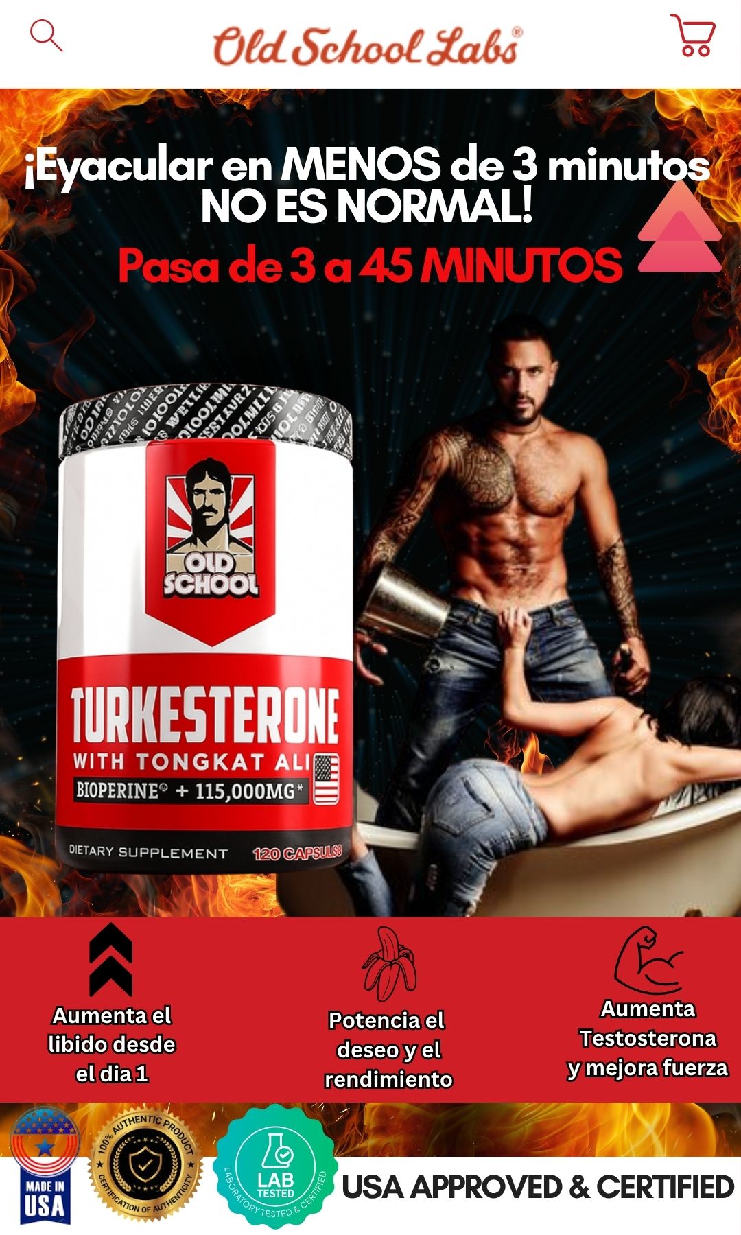 Turkesterona con TomCat Ali - Pasa de 3 a 45 minutos de acción