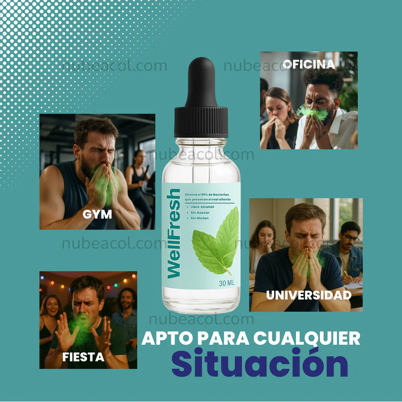 Wellfresh ® TRATAMIENTO PARA ELIMINAR EL MAL ALIENTO