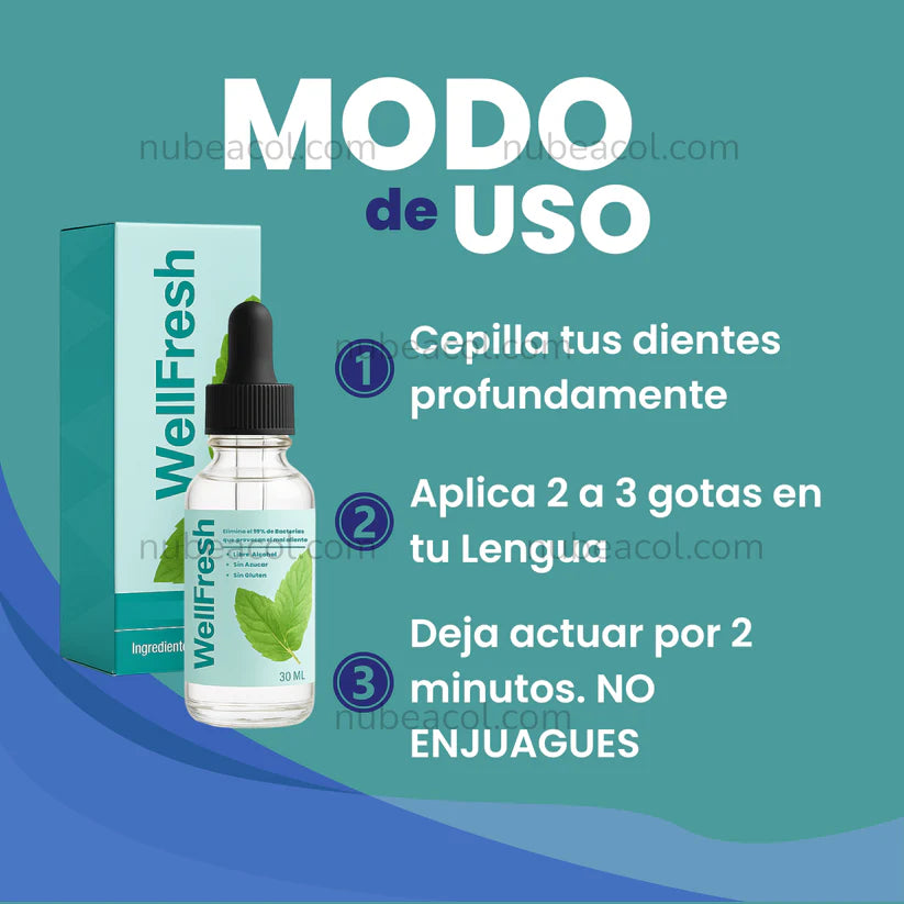 Wellfresh ® TRATAMIENTO PARA ELIMINAR EL MAL ALIENTO