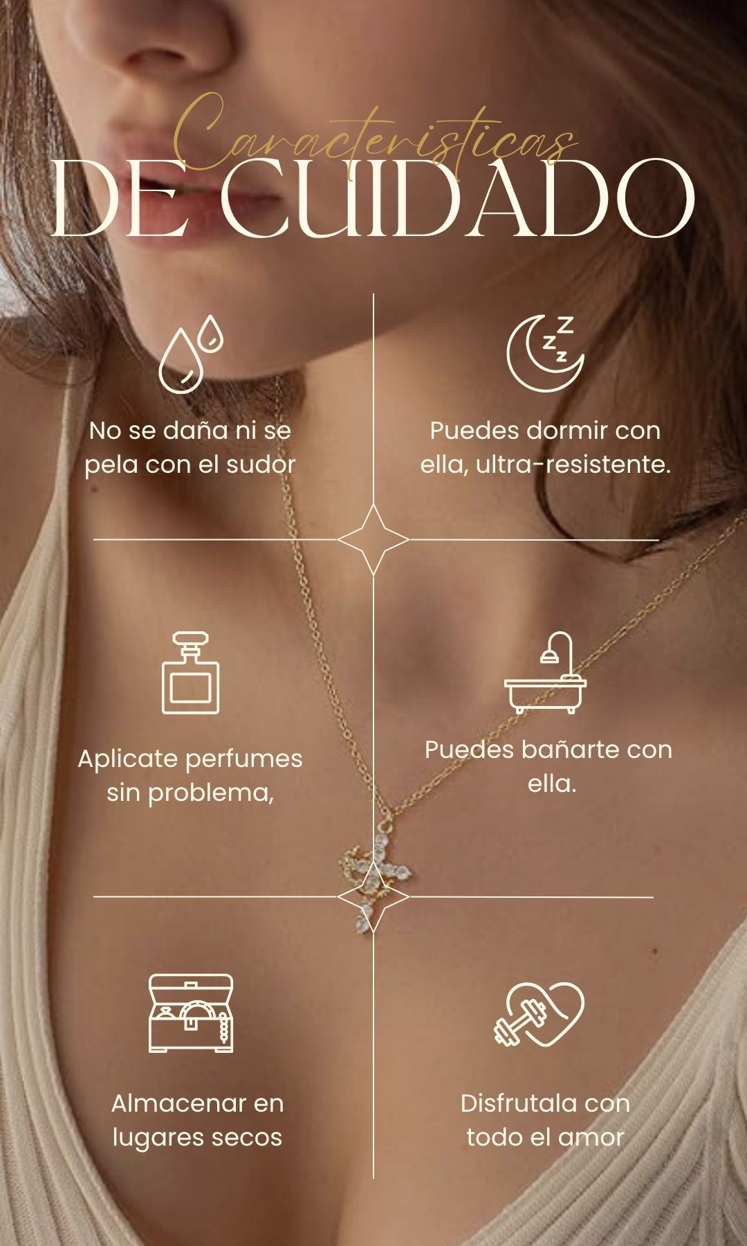 Collar Corona Eterna - Oro laminada 18k - 2nda unidad 50% Descuento