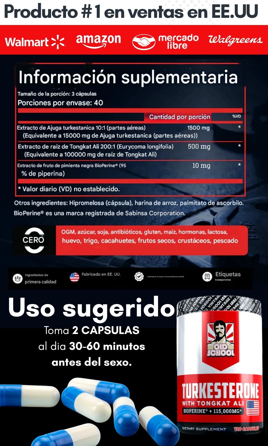 Turkesterona con TomCat Ali - Pasa de 3 a 45 minutos de acción