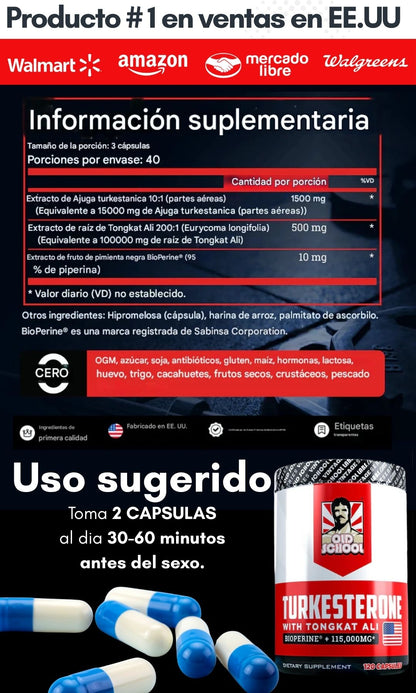 Turkesterona con TomCat Ali - Pasa de 3 a 45 minutos de acción