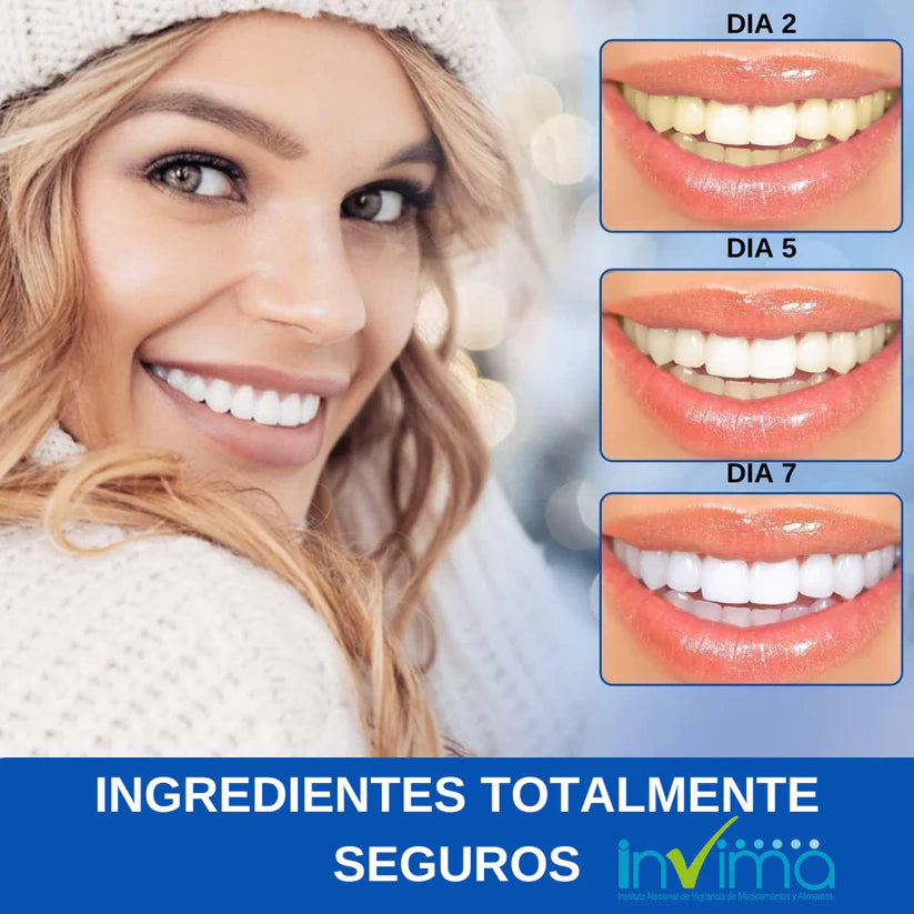 Smileon ® Tiras blanqueadoras Kit x2 Sonrisa Blanca Natural- 38% Descuento