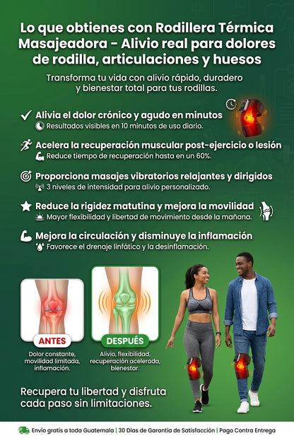 🦵 Rodillera Térmica Masajeadora – Alivio real para dolores de rodilla, articulaciones y huesos