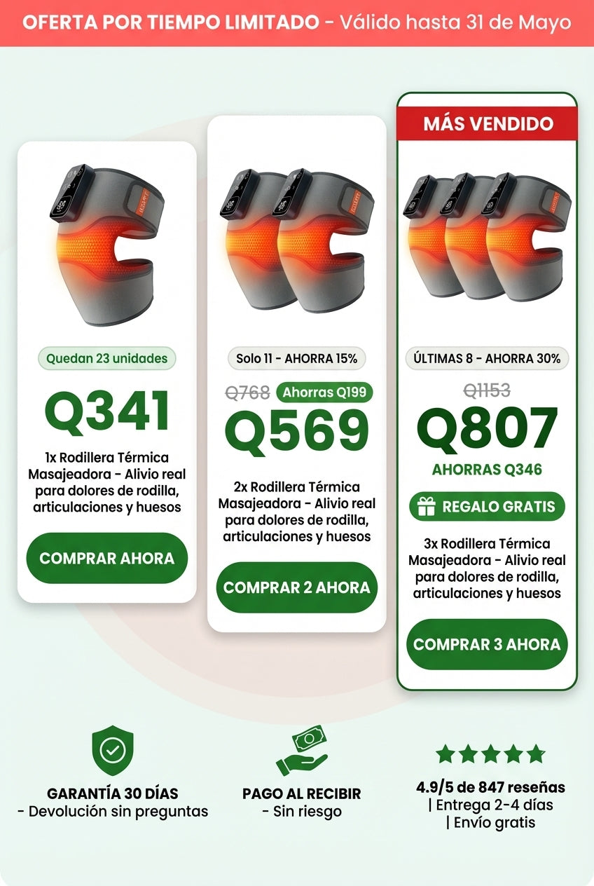 🦵 Rodillera Térmica Masajeadora – Alivio real para dolores de rodilla, articulaciones y huesos