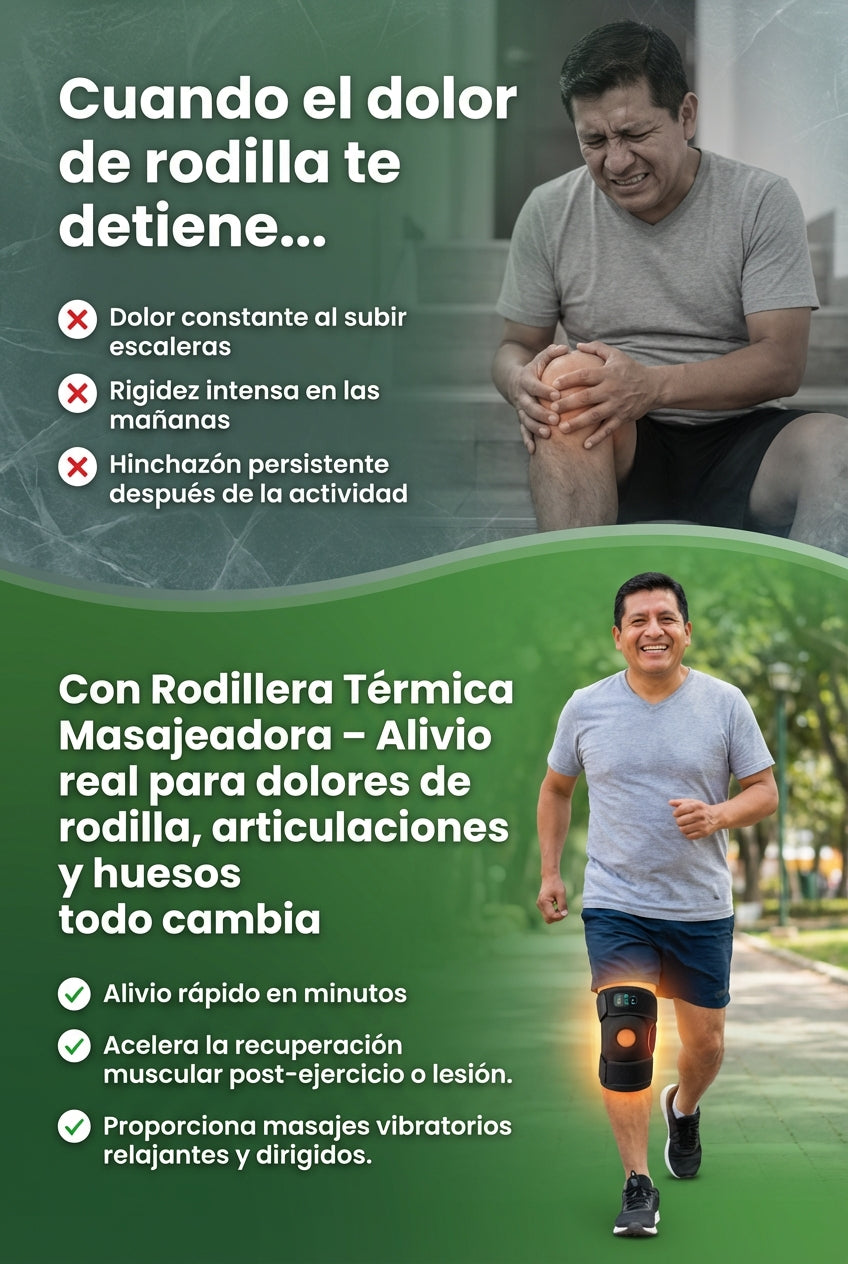 🦵 Rodillera Térmica Masajeadora – Alivio real para dolores de rodilla, articulaciones y huesos