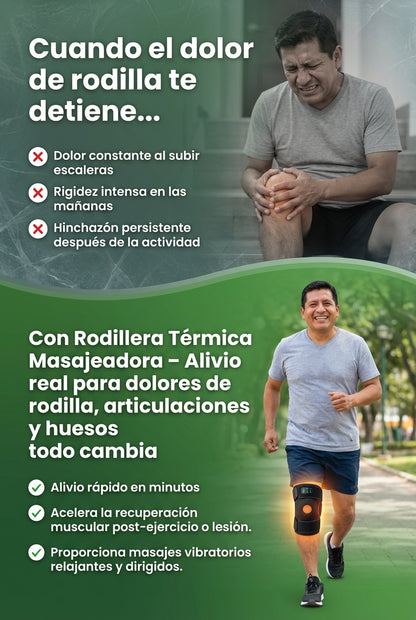🦵 Rodillera Térmica Masajeadora – Alivio real para dolores de rodilla, articulaciones y huesos
