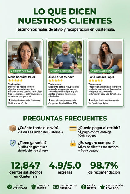 🦵 Rodillera Térmica Masajeadora – Alivio real para dolores de rodilla, articulaciones y huesos